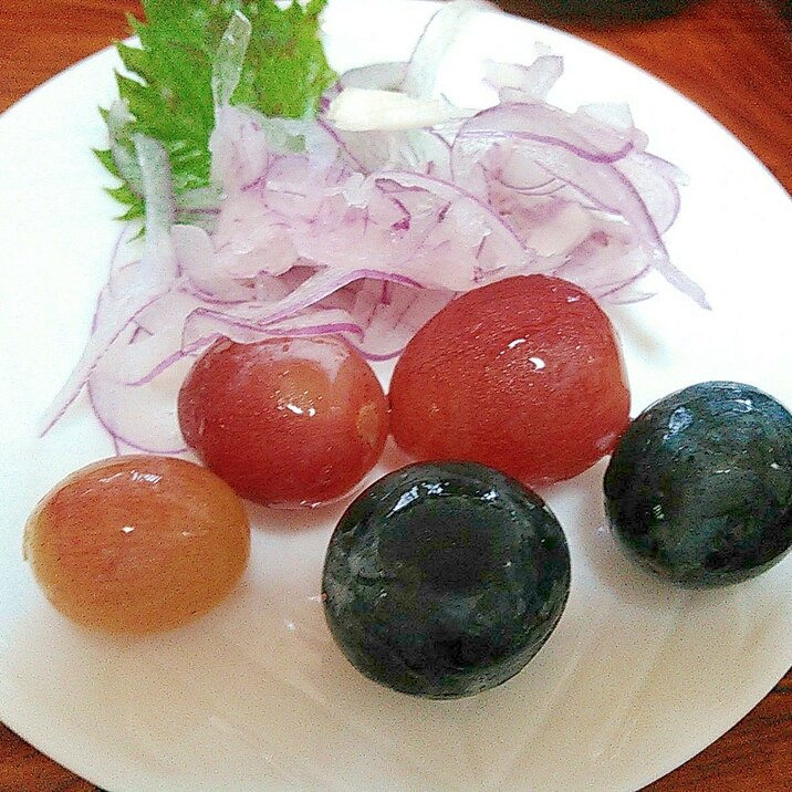 紫玉ねぎ&葡萄のポリフェノールサラダ
